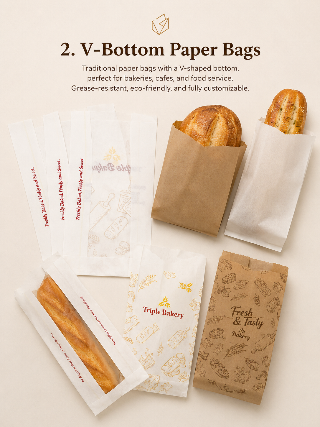 V-Bottom Paper Bags