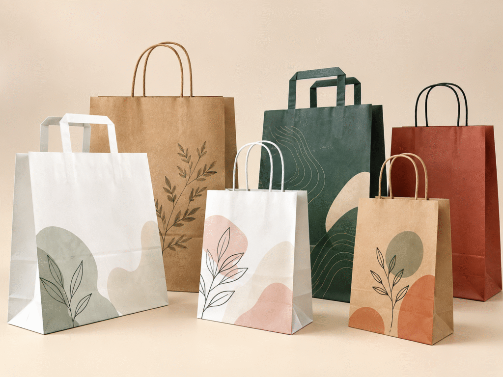 product page shopping paper bags